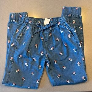 Disney Minnie Mouse print denim jogger